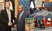 Prince Harry beams during solo trip to Angola, retracing Diana's iconic landmine walk