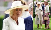 Queen Camilla Stuns in Elegant White Ensemble at King George Racing Weekend