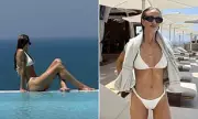 Rosie Huntington-Whiteley Stuns in Plunging White Bikini During Turkish Getaway
