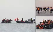 Shocking Footage: French Coastguard Hands Lifejackets to Migrants Crossing Channel to UK