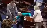 Shocking Moment: Elizabeth Warren Takes a Nasty Tumble in the Senate