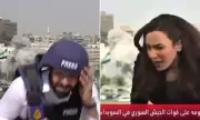 Shocking Moment: Syrian Journalist Narrowly Escapes Israeli Airstrike in Damascus