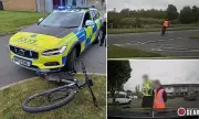 Speeding E-Bike Rider Meets Instant Karma as Police Swiftly Intervene