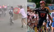 Tour de France Star Julian Alaphilippe Caught in Bizarre Fan Altercation Over Cardboard Sign