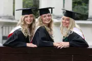 Triplets Celebrate Graduating Together from Cardiff University in Heartwarming Family Milestone