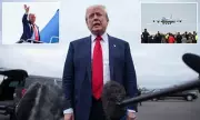 US President Arrives in Scotland to Cheering Crowds Amid Tight Security