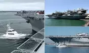 USS Midway Crash: Dramatic Moment Boat Collides with Iconic Aircraft Carrier in San Diego