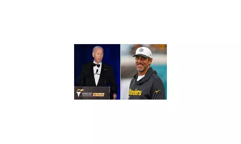 Aaron Rodgers Sparks Controversy with Biden Jibe Ahead of Steelers Clash