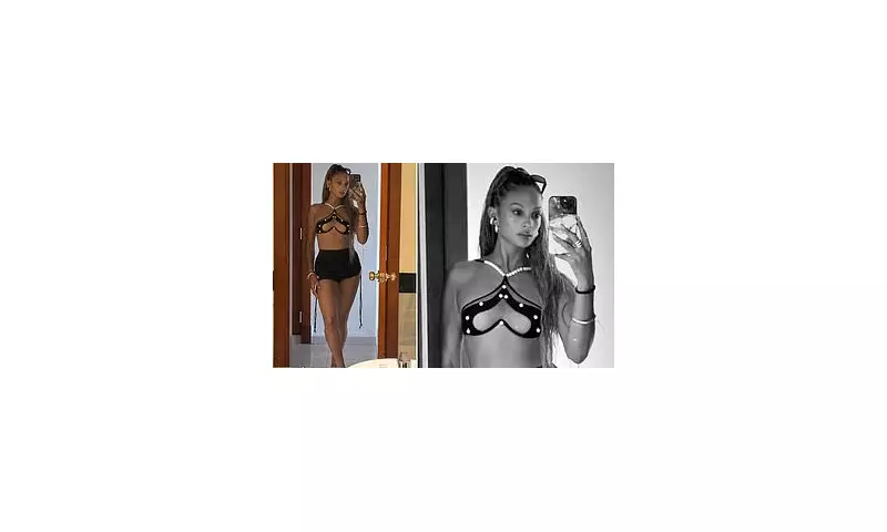 Alesha Dixon Stuns in Racy Pearl Bra and Hot Pants While Teasing Major Career Move