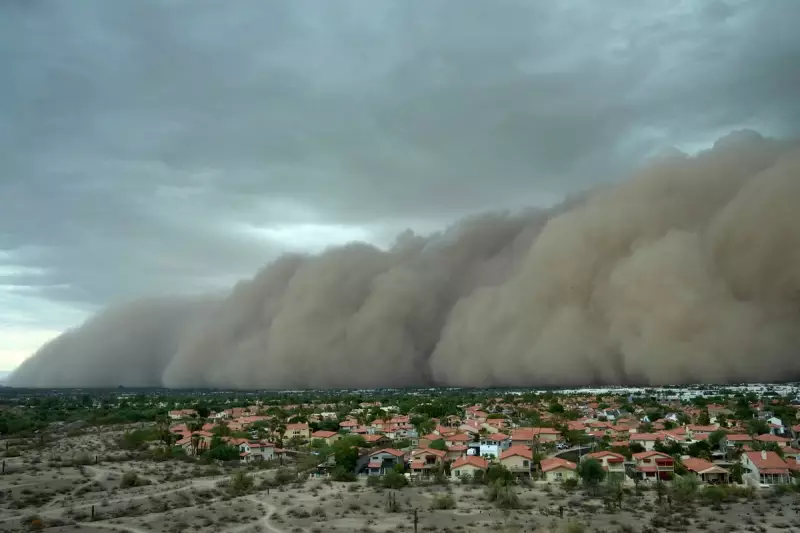 Arizona Engulfed: Phoenix Battered by Monstrous Mile-High Dust Storm