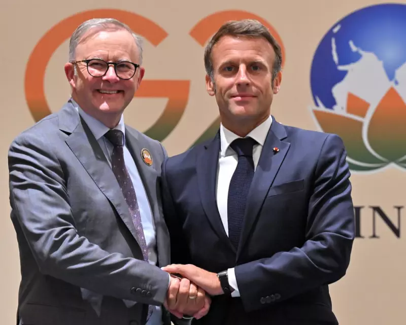 Australian PM Albanese Meets Macron Amid Gaza Crisis as Teachers Strike in Queensland