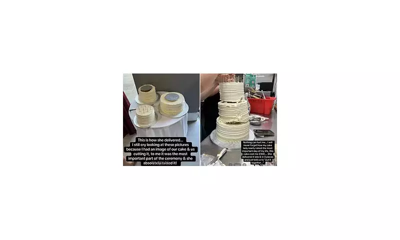 Bride's Emotional Wedding Cake Mishap Goes Viral – See the Heartbreaking Photos