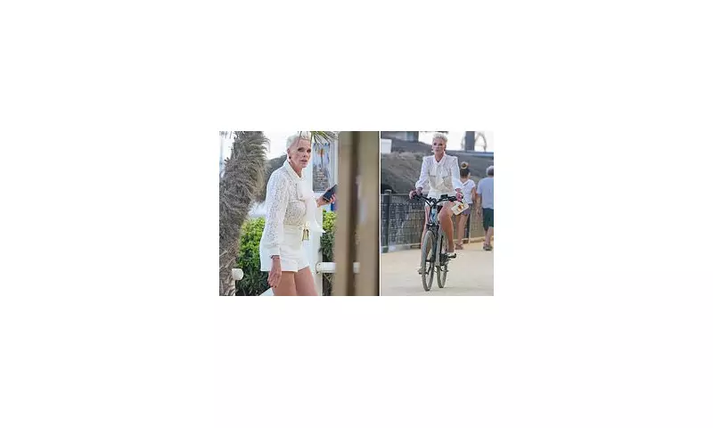 Brigitte Nielsen, 62, Stuns in Leggy Shorts and Stilettos While Cycling in Style
