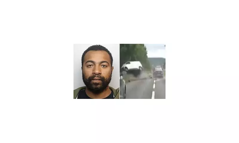 Dramatic 100mph Police Chase Ends in Crash as Stolen Car Rams Armed Officers' Van