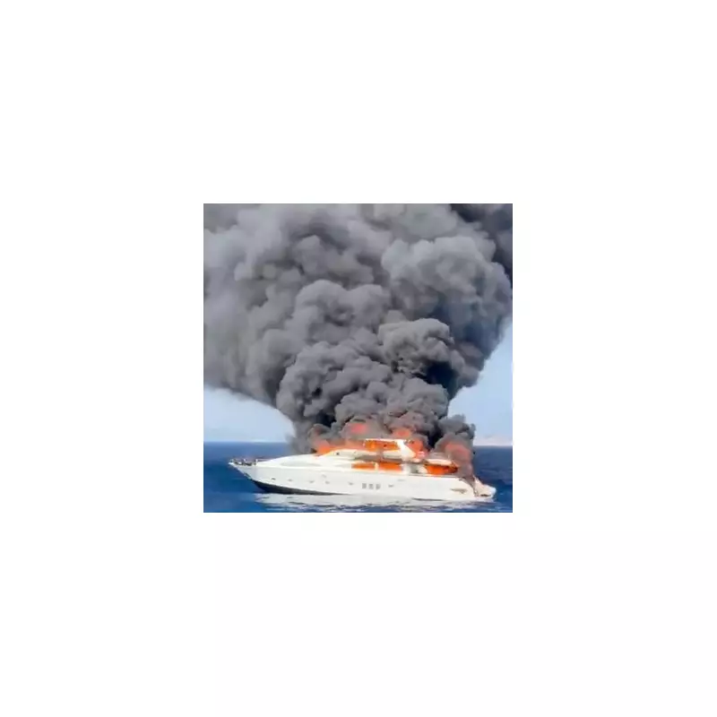 Dramatic Footage: Luxury Superyacht Engulfed in Flames Off Spanish Coast