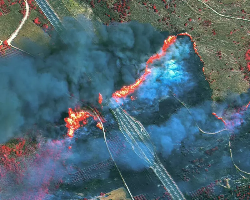 Europe in Flames: Stunning Satellite Images Show Wildfires Ravaging the Continent