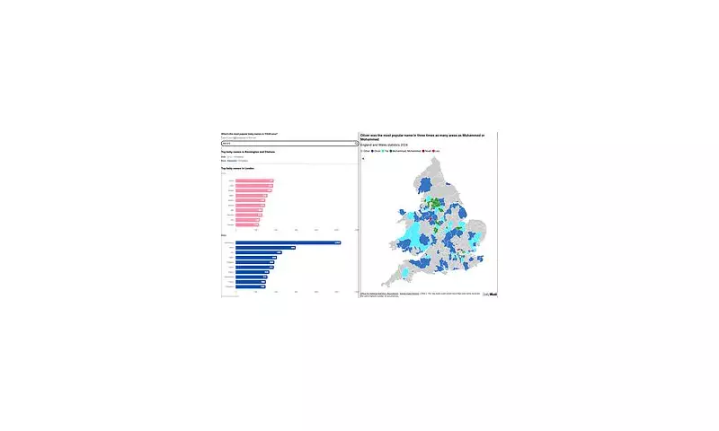 Exclusive Map Reveals England and Wales' Most Popular Baby Names for 2024
