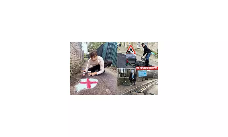 Fed-Up Vigilante Targets Potholes with Giant St George's Crosses in Council Protest | UK News
