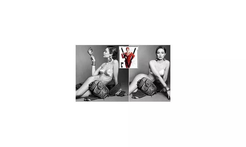 Gigi Hadid Stuns in Daring No-Underwear Photoshoot for V Magazine | Daily Mail