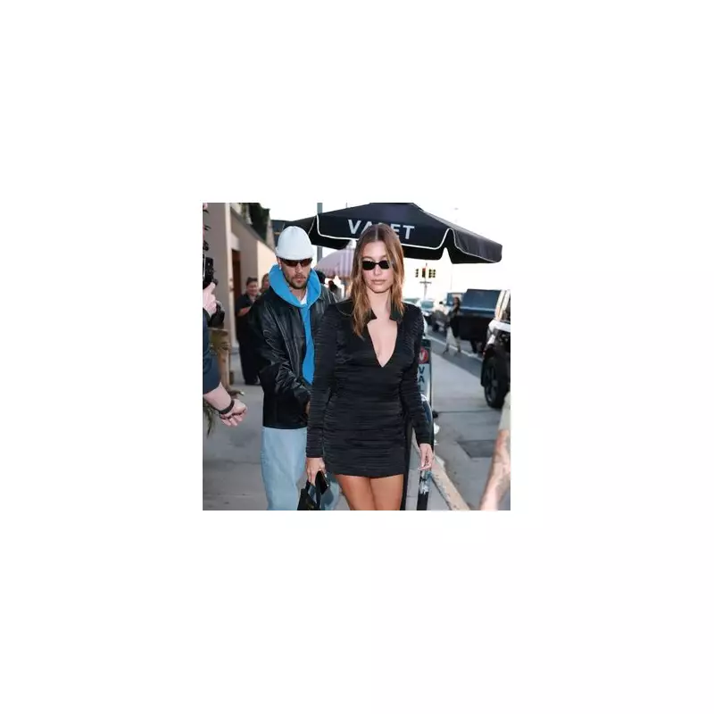 Hailey and Justin Bieber Spotted in Stylish Outfits During Rare Public Appearance