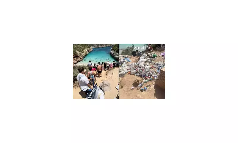 Hidden Spanish Beach Paradise Destroyed by Influencers: Piles of Rubbish and Tourist Chaos