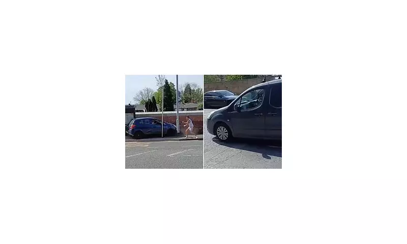 Instant Karma Strikes: Road Rage Driver Gets Instant Comeuppance After Attacking Pedestrian