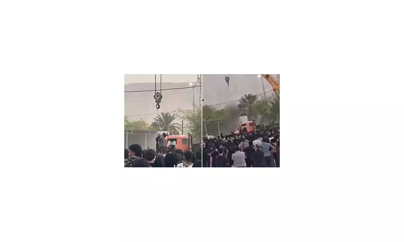 Iran's Sharia Justice: Chilling Moment Killer Executed by Crane as Crowds Cheer