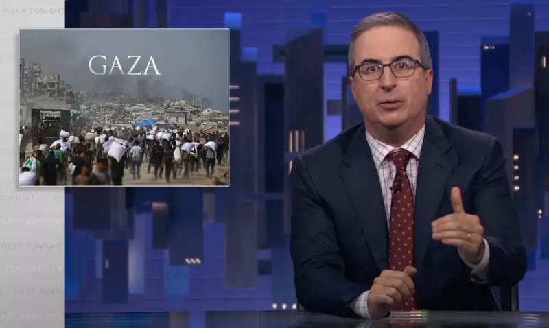 John Oliver Exposes Gaza Starvation Crisis in Powerful Last Week Tonight Segment