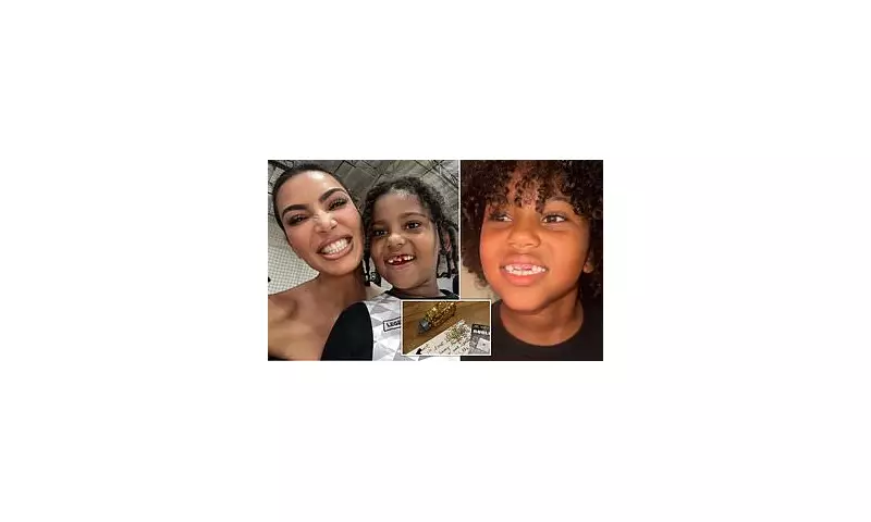 Kim Kardashian's Generous Tooth Fairy Gesture: Saint Receives Whopping £20 for Lost Tooth!