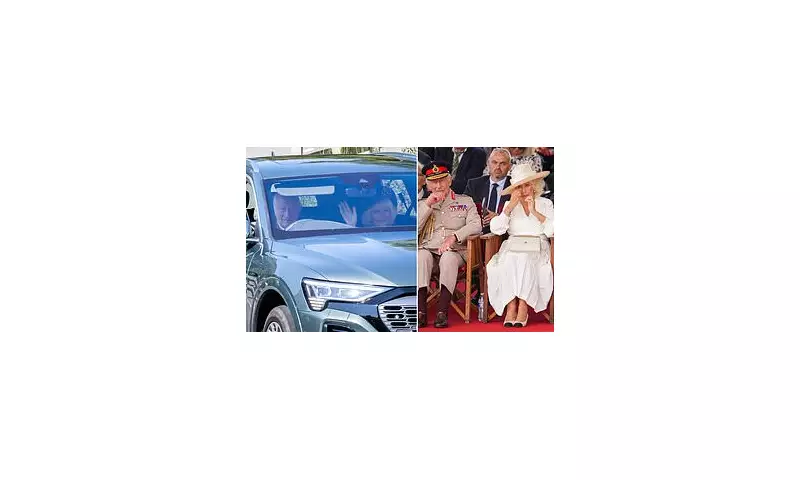 King Charles Takes the Wheel: A Joyful Drive with Queen Camilla to Balmoral Church After Emotional VJ Day Service