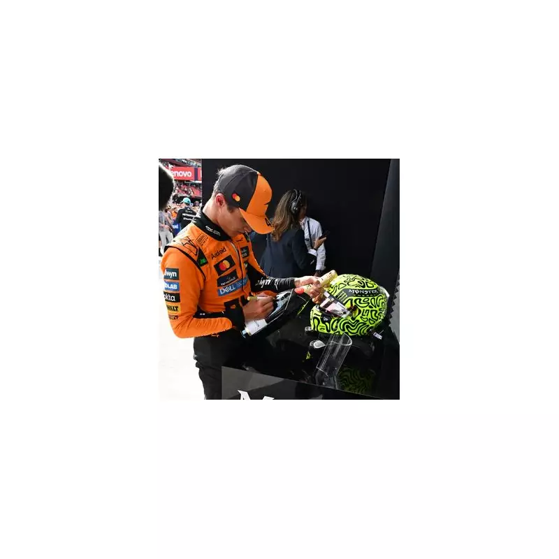 Lando Norris' Trophy Mishap: Champagne Bottle Breaks During Hungary GP Celebrations