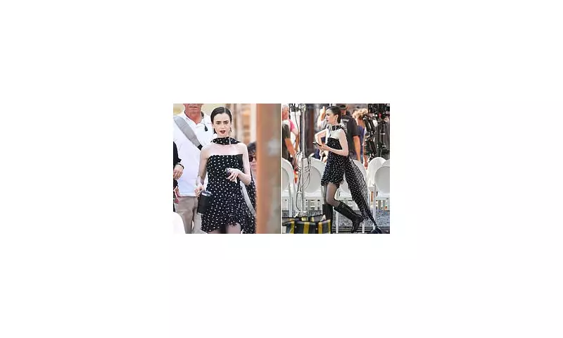 Lily Collins Channels Effortless Parisian Chic for 'Emily in Paris' Season 4 Filming | Daily Mail