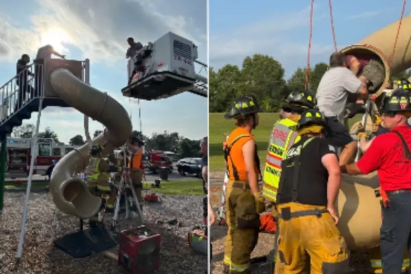 Man Rescued After Getting Stuck in Playground Slide in Connecticut
