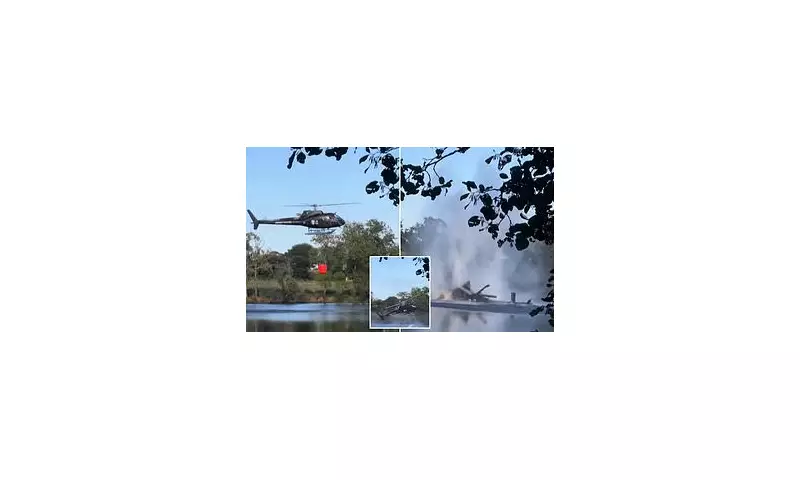 Miraculous Escape: French Helicopter Crew Survives Terrifying Crash During Wildfire Water Collection