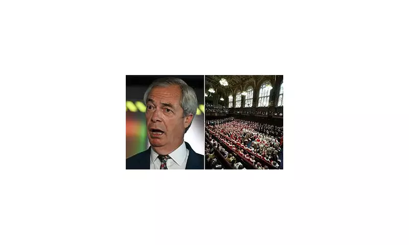 Nigel Farage Demands Reform UK Peers in House of Lords, Slams 'Undemocratic' Labour Dominance