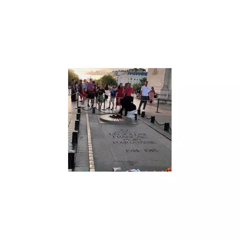 Outrage as Man Lights Cigarette from Eternal Flame War Memorial in Shocking Act of Disrespect