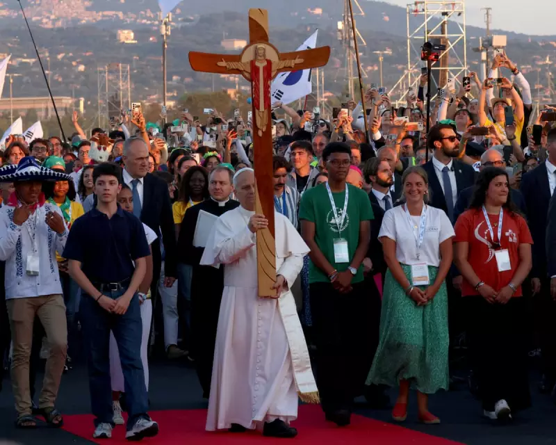 Pope Leo XIV Wows Young Catholics with Rock Star Welcome at Massive Vigil