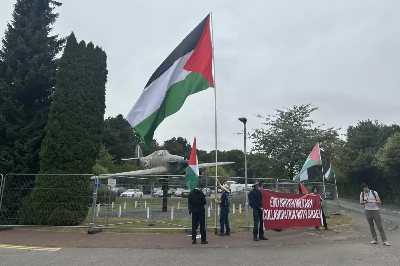Pro-Palestine Activists Disrupt RAF Event in London: Calls for Gaza Ceasefire Grow Louder