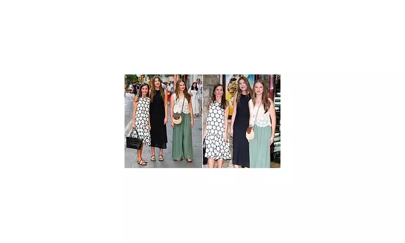 Queen Letizia and Princesses Leonor & Sofía Stun in Coordinated Outfits at Majorca Film Festival