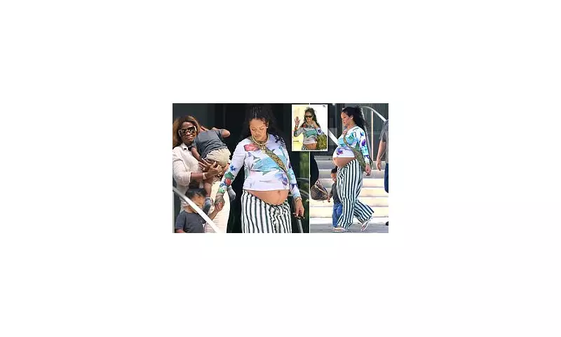Rihanna Flaunts Enormous Baby Bump in Los Angeles as She Awaits Second Child with ASAP Rocky | Daily Mail