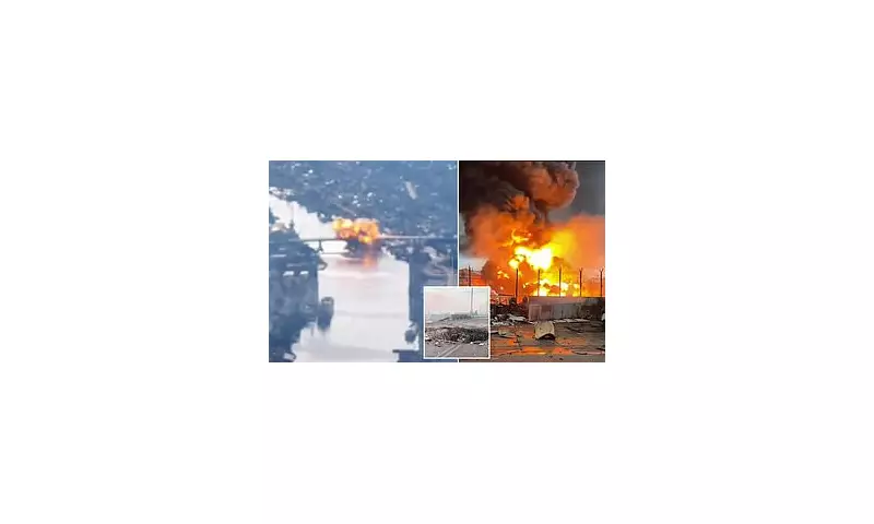 Russia Strikes Key Ukrainian Bridge in Kherson with Drone Attack Amid Sochi Summit