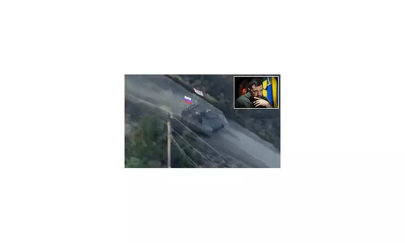 Russian Troops Mock Zelensky with US Flag on Captured Armoured Vehicle Ahead of Trump Talks