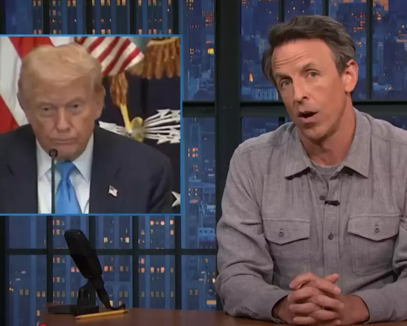 Seth Meyers Roasts Trump Over Epstein Ties and Tariffs in Scathing Monologue