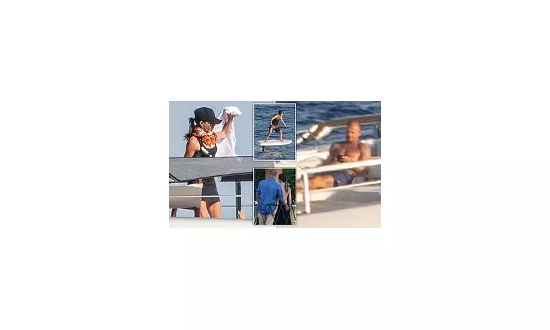 Shirtless David Beckham Spotted Playfully Pinching Victoria's Bottom on Luxury Superyacht