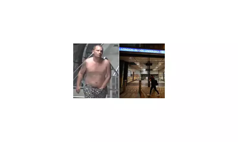 Shocking Assault on London Underground: Topless Suspect Hunted by Police