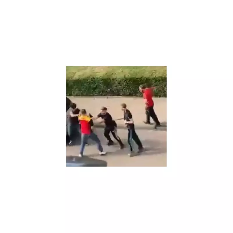 Shocking CCTV: DHL Delivery Driver Savagely Beats Customer in Broad Daylight Over Parcel Dispute