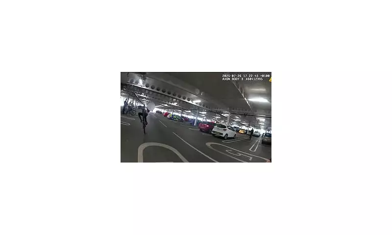 Shocking Moment Teenager Performs Dangerous Wheelie in Front of Police Officer