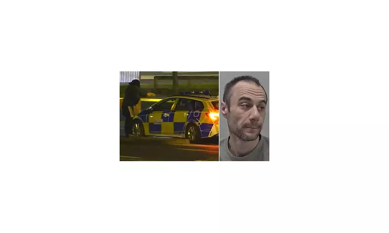 Shocking Moment: Thug Attempts to Carjack Police Officer While Concealing Gun in Paper Bag