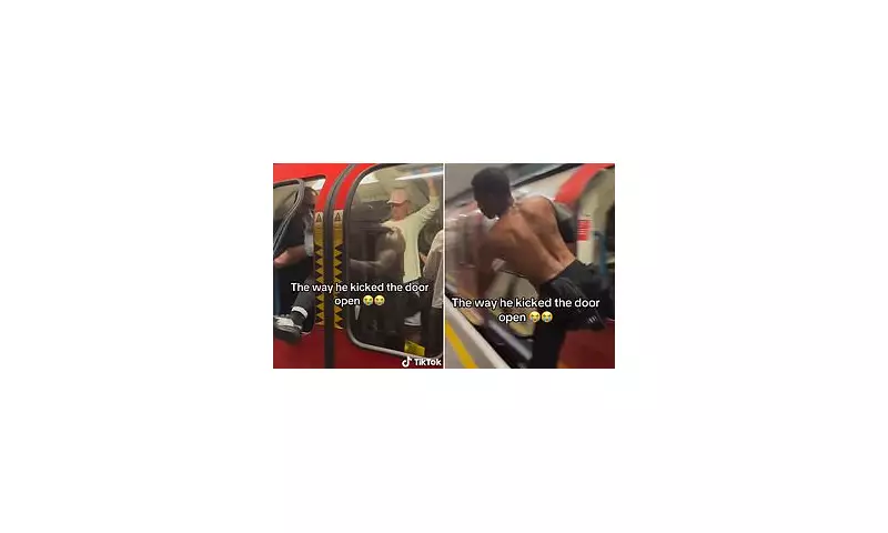 Shocking Moment: Tube Passenger Kicks Window in Frustration – Chaos on London Underground