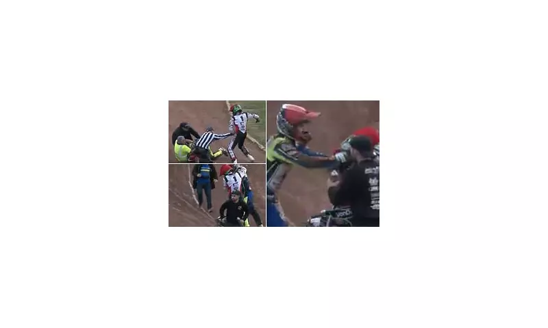 Speedway Shocker: Rivals Erupt in Spectacular Track-Side Brawl, Face Disciplinary Action